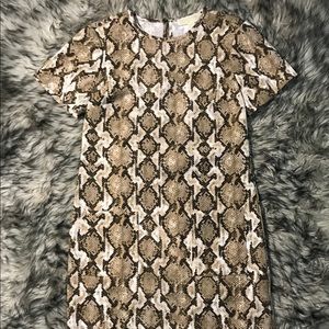 Michael Michael Kors Snakeskin Pattern Dress